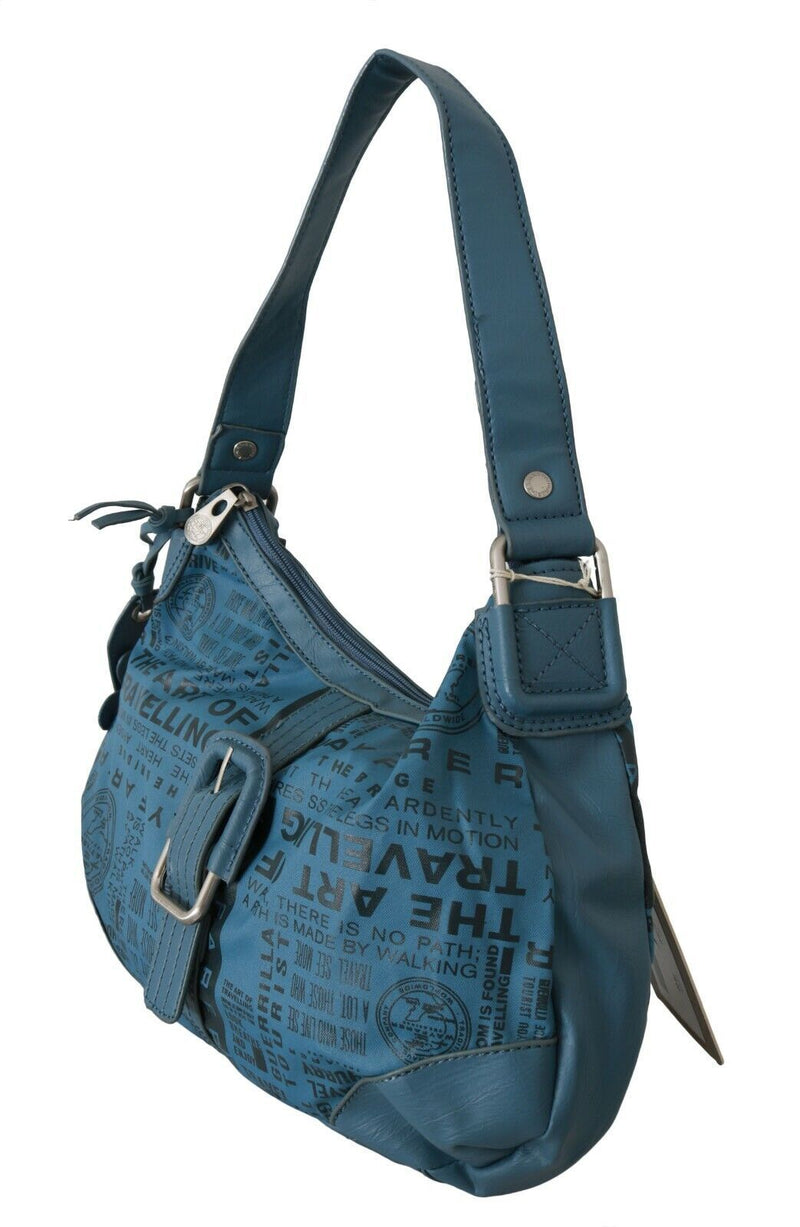 Bolso de hombro de tela azul elegante: perfecto para la elegancia diaria