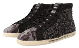 Eleganti sneaker grigie high top