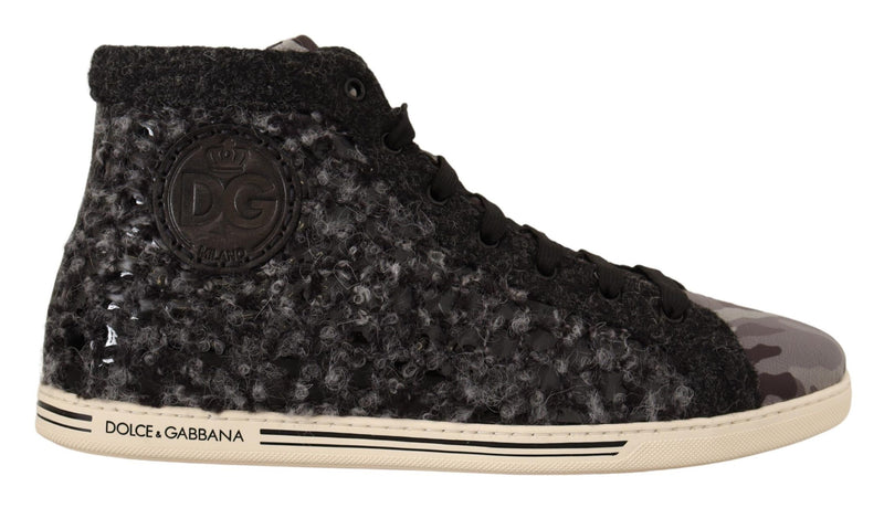 Eleganti sneaker grigie high top