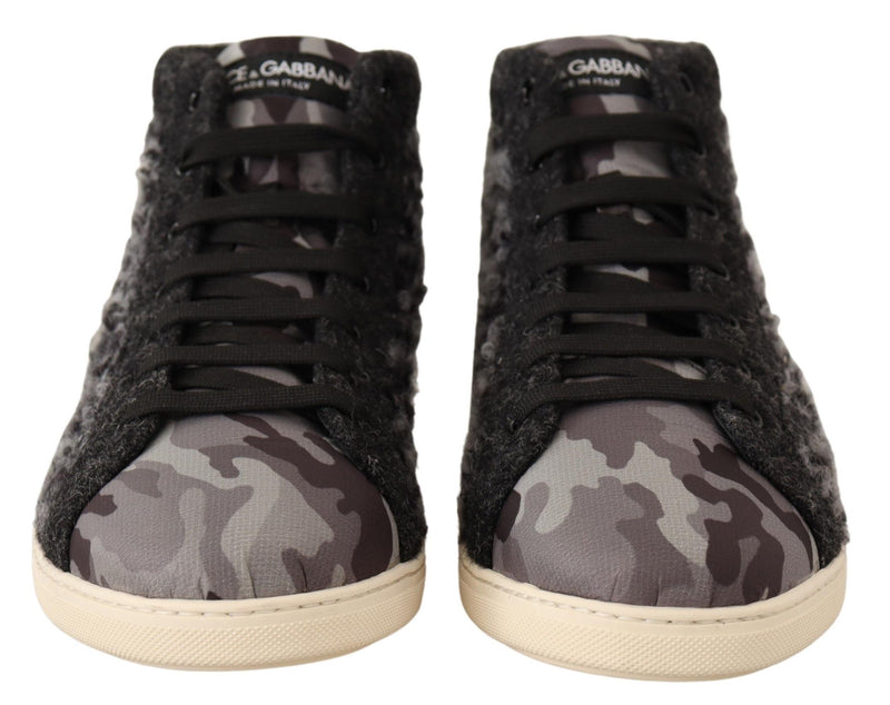 Eleganti sneaker grigie high top