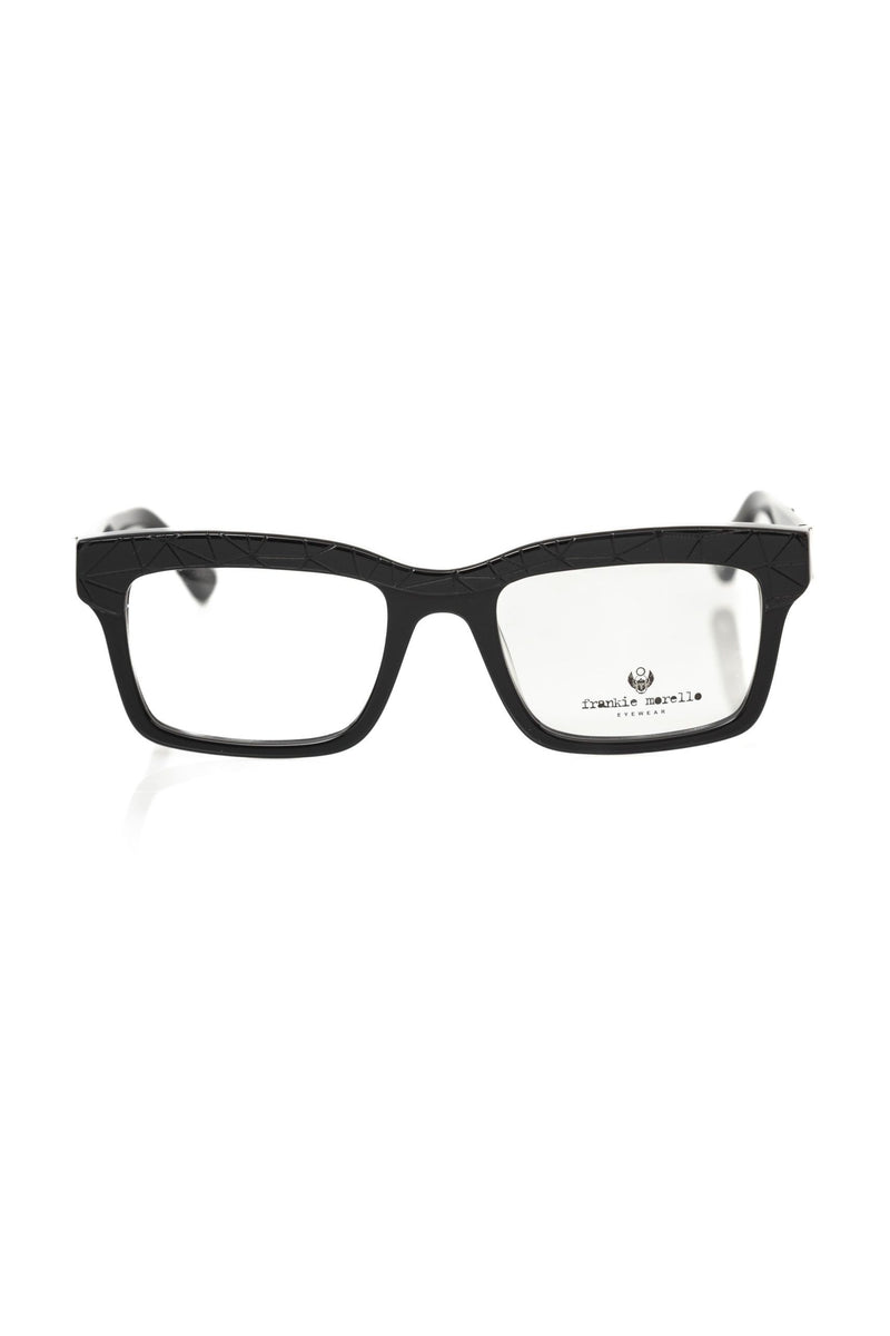 Lunettes de wayfarer géométriques noires