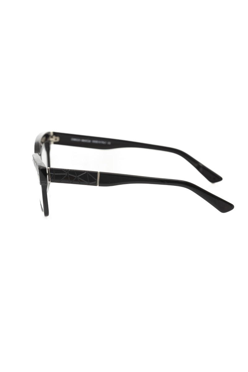 Lunettes de wayfarer géométriques noires