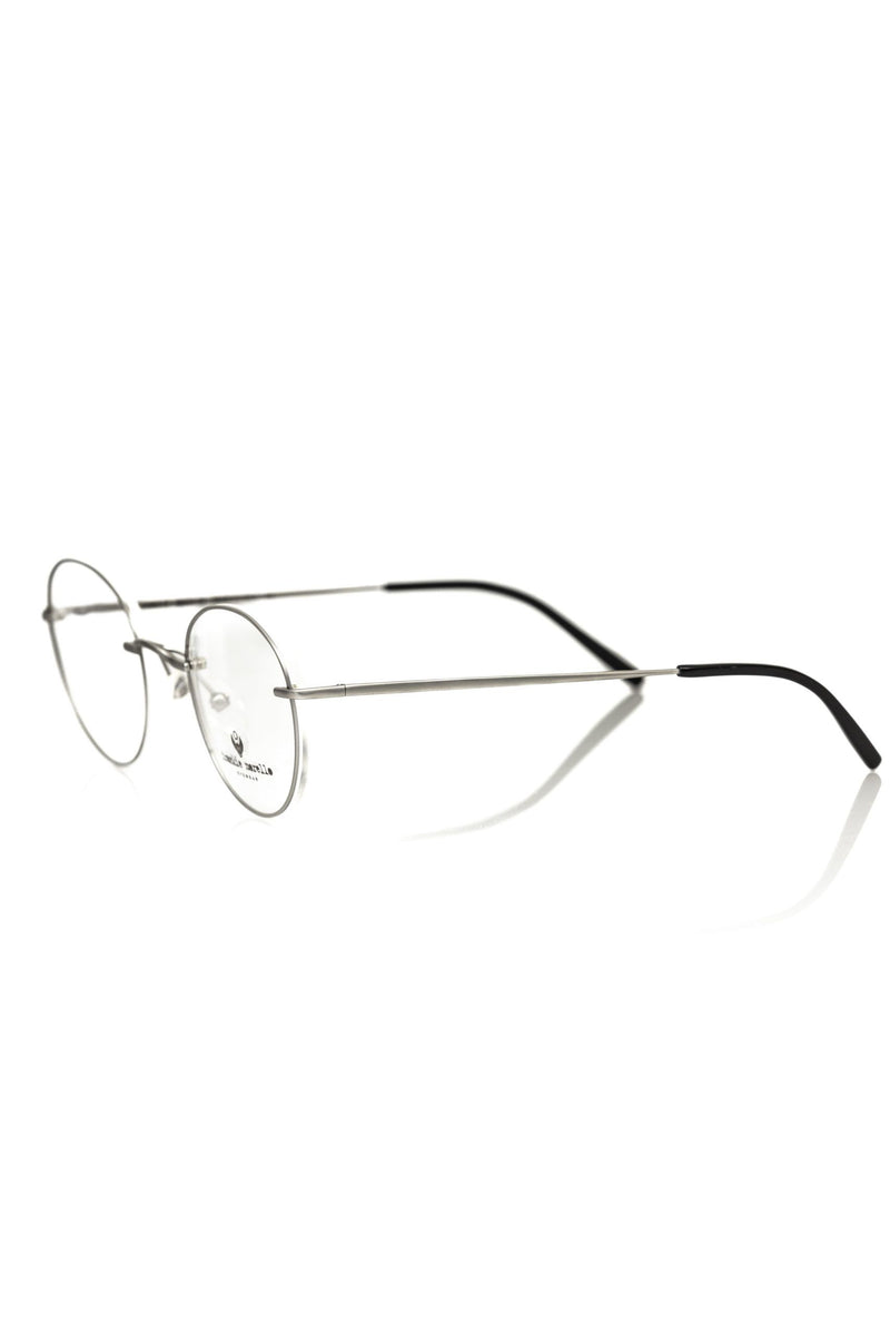 Versilberte runde metallische Brille