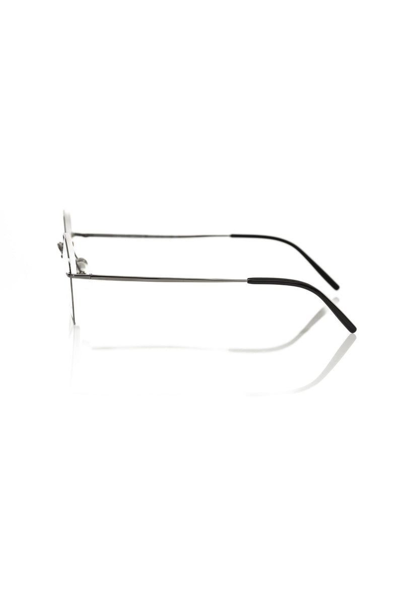 Gunmetal runde schicke Brille