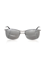 Schlanke silberne Clubmaster Sonnenbrille