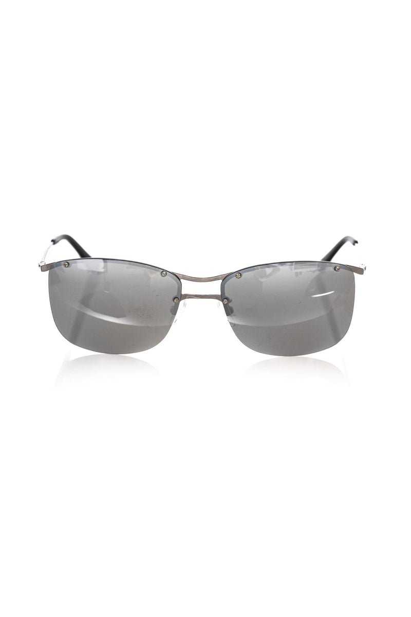 Schlanke silberne Clubmaster Sonnenbrille