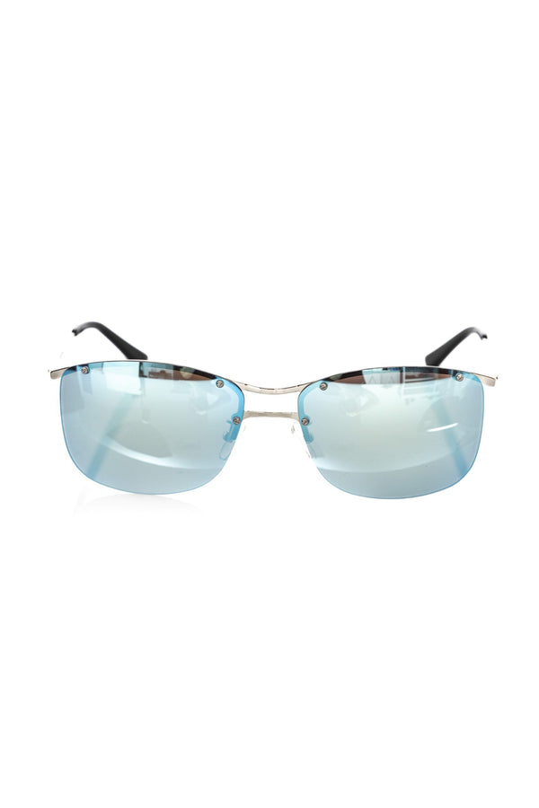 Silver Clubmaster Gafas de sol reflejadas