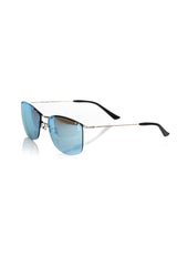 Silver Clubmaster Gafas de sol reflejadas