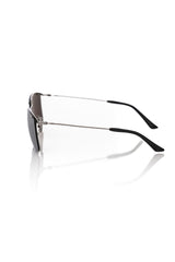 Schlanke silberne Clubmaster Sonnenbrille