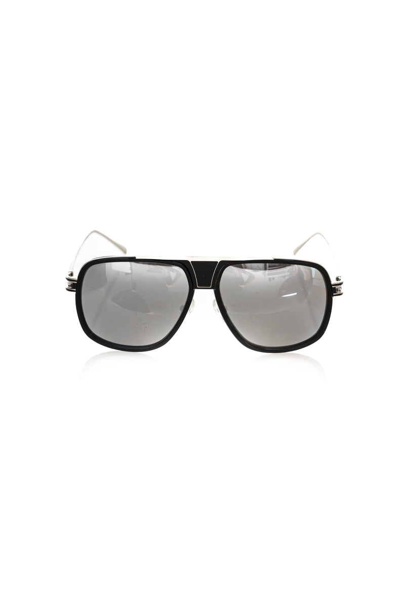 Black Metallic Fiber Men Sunglass