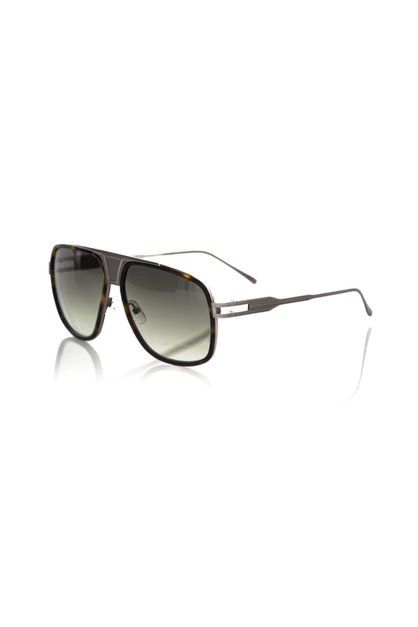 Elegante Schild Sonnenbrille mit Havanna -Profil