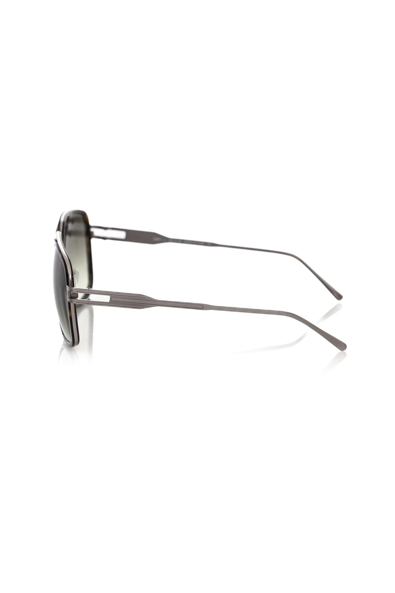 Elegante Schild Sonnenbrille mit Havanna -Profil