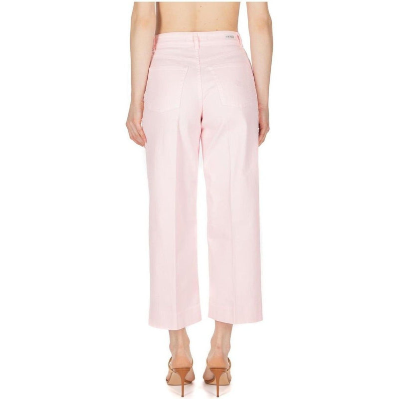 Chic Pink Cotton Denim by Don The Fuller