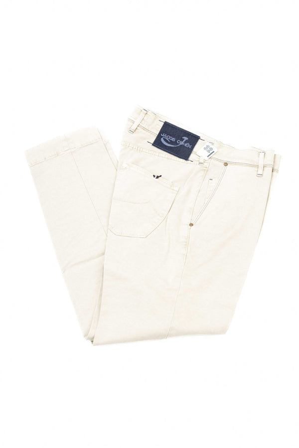 Elegante Silber Chino -Modellhose