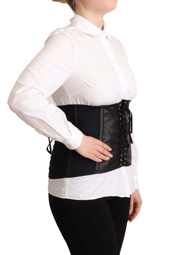 Chic Black Corsett Belt Top