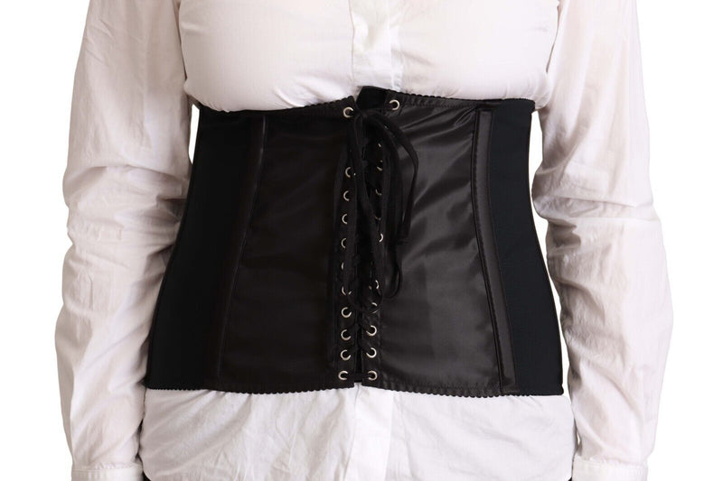 Haut de ceinture de corset noir chic