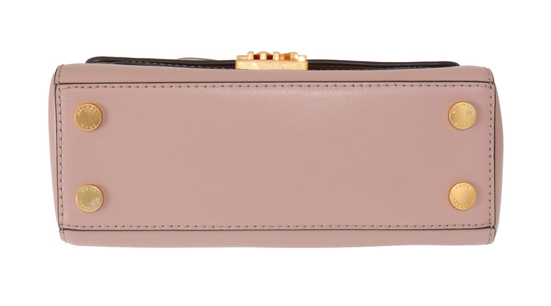 Elegant Pink Leather Mindy Shoulder Bag