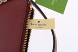 Elegant Bordeaux Leather Crossbody