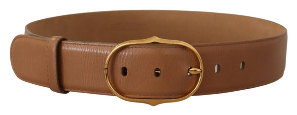 Elegant Gold Buckle Leather Belt