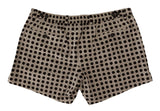 Elegant Polka Dot Cotton Shorts