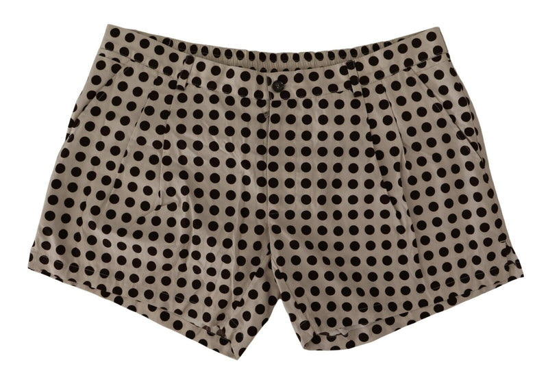 Eleganti pantaloncini di cotone a pois