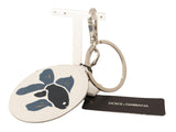 Keychain chic White in pelle bianca