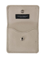 Chic White Leather Condom Case Wallet