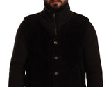 Elegante giacca da bomber in pelle