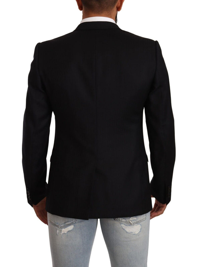 Blazer exclusivo de lana de vírgenes negros