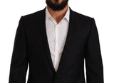 Blazer en laine vierge noire exclusive