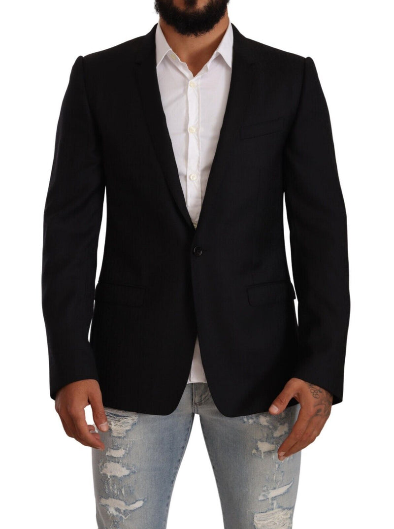 Blazer exclusivo de lana de vírgenes negros