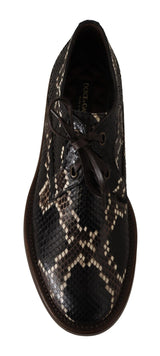 Elegante formelle Python -Derby -Schuhe