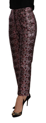 Hohe Taille Jacquard Flared Copped Hose