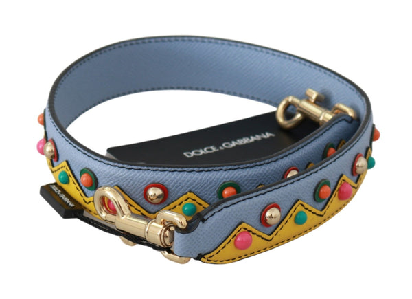 Accessoire de bandoulière en cuir multicolore