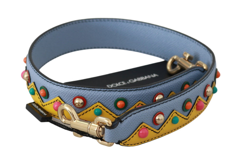 Accessoire de bandoulière en cuir multicolore