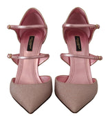 Pink Glitter High Heel Sandalen