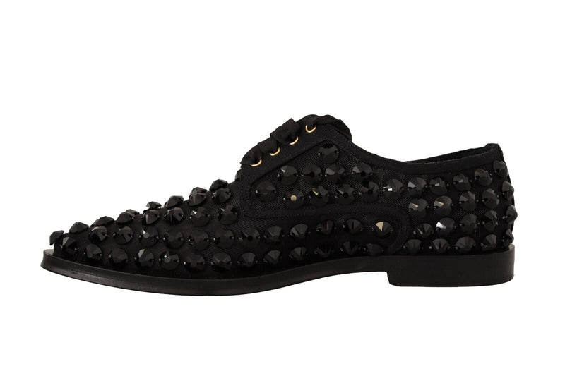 Κομψό Gros Grain Lace-up Jeweled Flats