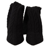 Bottes de chaussettes élégantes en noir