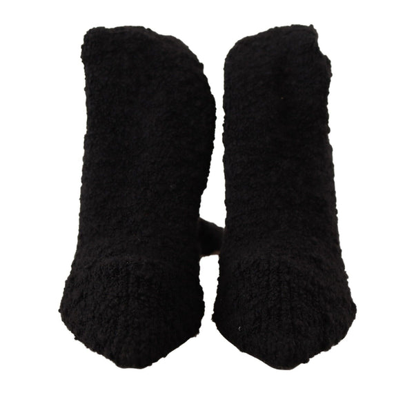 Bottes de chaussettes étirées noires chics