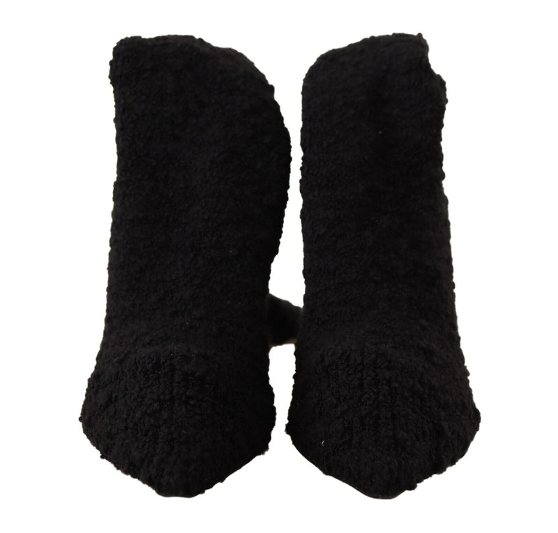 Bottes de chaussettes étirées noires chics