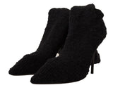 Bottes de chaussettes étirées noires chics