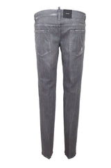 Denim chic grigio magro grigio per l'uomo moderno