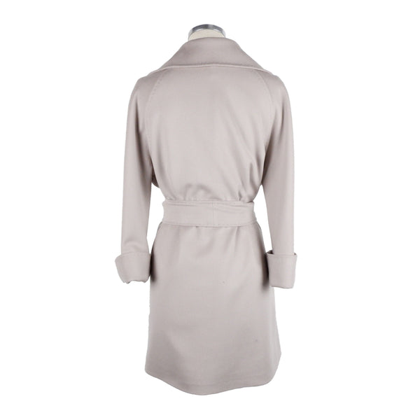 Elegante chaqueta de lana beige - Hecha en Italia