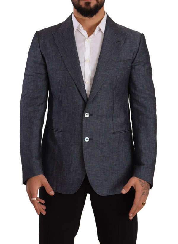 Eleganter schlanker Fit-Zwei-Button-Bla-Blazer