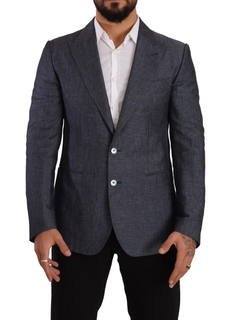 Elegante Blazer blu a due pulsanti