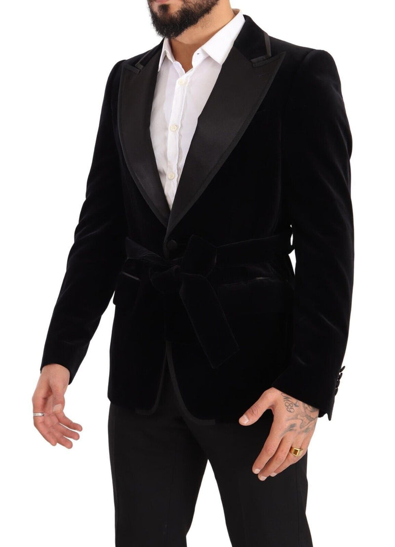 Eleganter Single Breasted Velvet Blazer