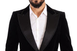 Elegante blazer de terciopelo de pecho único