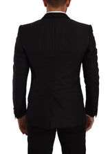 Sizilien Slim Fit Black Anzug Ensemble