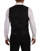 Sicilia Slim Fit Black Suit Conjunto