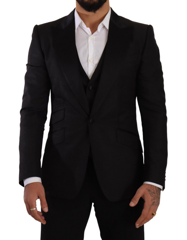 Ensemble de costume noire SICILIA Slim Fit